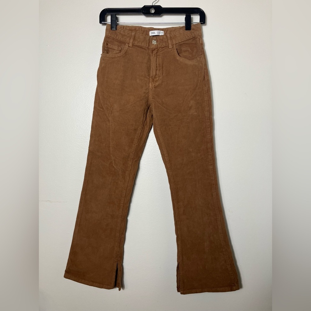 Zara Corduroy Flare Jeans Girls 13/14 Brown‎ 90’s Casual School